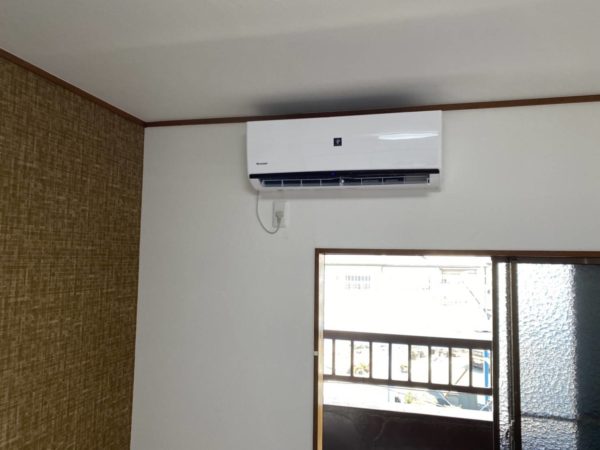 大阪府にて、エアコンの設置工事を行ってきました！